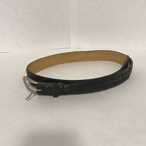 Vintage Tony Lama Belt Black Leather Size‎ 38 with Buckle #29521 Rare USA